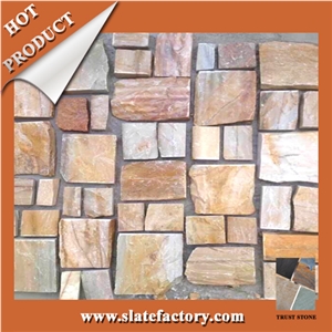 Yellow Quartzite Stone Veneer, Himalaya Quartzite Stone Cladding, Rust Quartzite Veneer Stone, Grey Quartzite Stone Veneer Panels