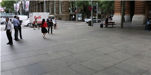 Riverina White Granite Flamed Surface Pavers