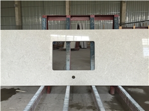 Bst Cut to Size Quartz Stone Solid Surfaces for Customized Countertop Shape or Window Sills Window Parapets Door Surround Mainly and Widely Used for Pre-Fabricated Tops Customized Countertop Shapes