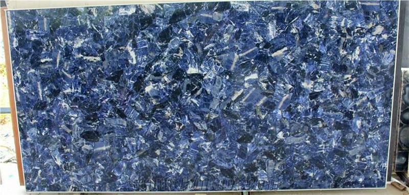 Princess Blue Semiprecious Stone Slabs,Blue Gem Stone Slabs
