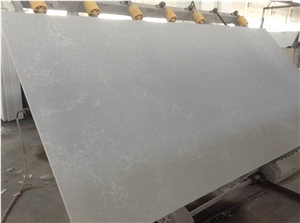 China Direct Beige Engineered Quartz Stone with White Veinss Slabs