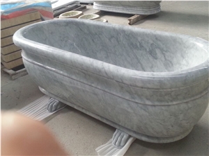 High Quality Italian Carrara White Marble Bathtub Price