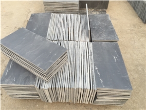 Black Slate Split Face Tile, China Black Slate