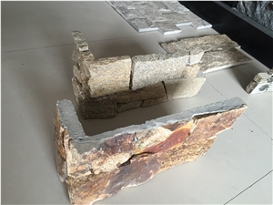 Cement Ledge Corner Stone,Cement Ledge Stone Panel, Slate Cultured Stone, Wall Cladding