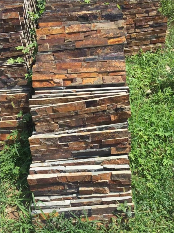 Rusty and Brown Quartz Natural Face Ledge Stone
