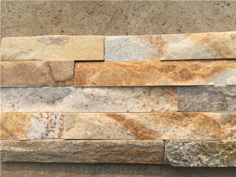 Rusty Wood Quartzite Cultured Stone,Ledge Stone,Split Stacked Stone Veneer