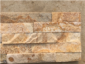 Rusty Wood Quartzite Cultured Stone,Ledge Stone,Split Stacked Stone Veneer