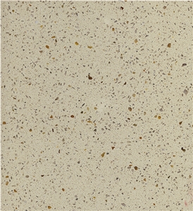 Beige Quartz Tiles & Slabs Of China Stone, Solid Surface Engineered Stone