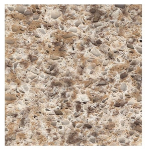 Brown Mix White Quartz Tiles&Slabs Of China Stone,Solid Surface Engineered Stone, Quartz Stone Flooring, Engineered Stone Walling