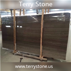 Coffee Wooden Brown Marble Tiles&Slabs Us as Indoor High-Grade Adornment,Lavabo,Laminate Panel,Sink or Luxury Hotel or Home Floor&Wall Cover,Made in China