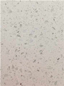 Crystal White Quartz Tiles Of China Stone for Kitchen Countertop,Bathroom Vanity, Bathtub,Bar Top