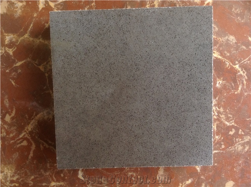 Dark Grey China Quartz Tile, Artificial Quartz with Small Grain, Hot Sell Quartz Stone Chips, Solid Surface Caesarstone