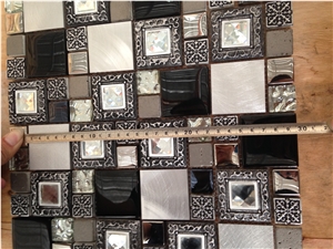 Glass Mixed with Stone Mosaic Tile Hot Sell in the Euro Market, Nice Design Mosaic Stone on Sales, Best Quality Mosaic for Wall