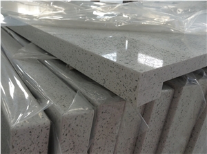 High Quality China Quartz Stone Crystal White Countertops, Kitchen Worktops & Solid Surface for Usa and Canada Market