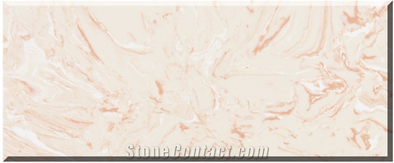 High Quality Coral Red Artificial Marble Stone Polished Slabs & Tiles for Usa ,Canada and European Market ,Synthetic Marble , Close to Natural Stone
