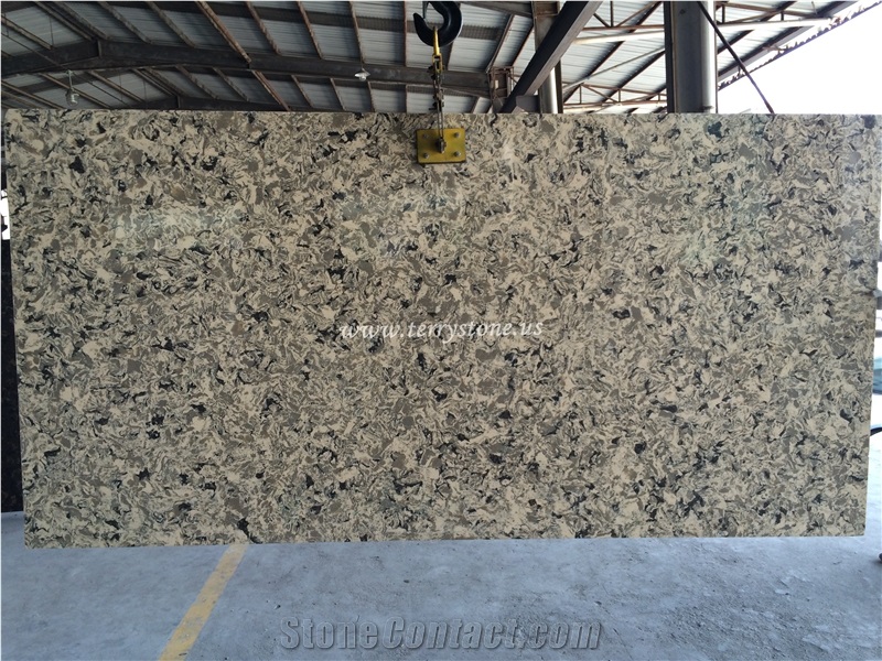 New Pattern Brown Tiles & Slabs Of China Stone, Solid Surface Quartz Stone