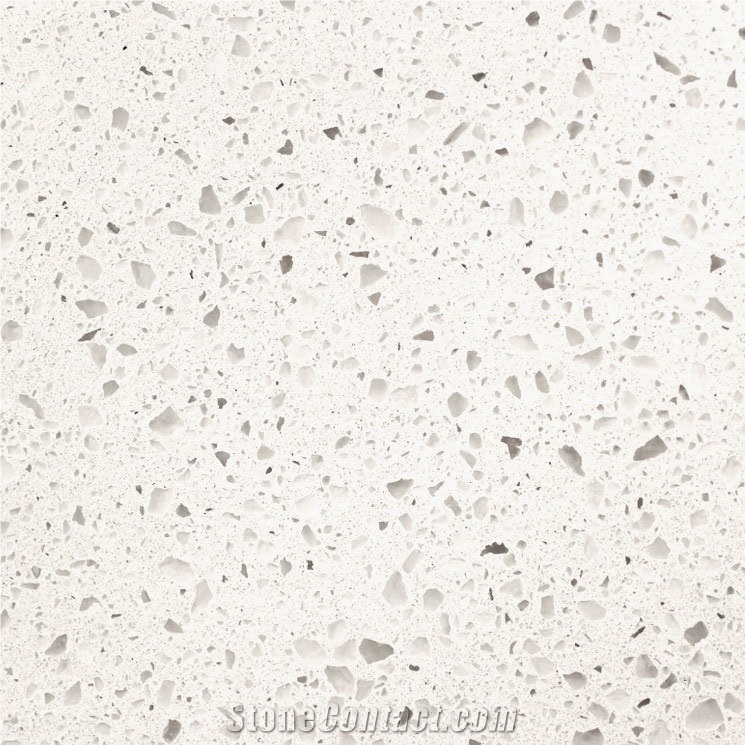 Pearl White Quartz Of China for Kitchen ,Bathroom