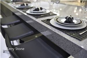 Platinum Grey Quartz Of China Stone for Kitchen ,Bathroom