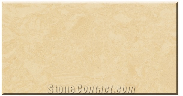 Supreme Quality China Classic Beige Artificial Marble Stone Polished Big Slabs & Tiles for Interior Decor and Walling