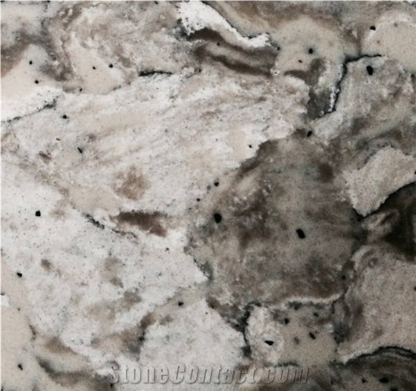 TS-V003 Safari White Quartz Tiles&Slabs Of China Stone,Use as Kitchen Countertop,Bathroom Vanity, Bathtub,Bar Top