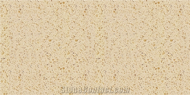 Very Popular China Jade Beige Spots 2cm & 3cm Polished Quartz Slabs & Tiles for Usa ,Canada Market , Engineered Stone & Artificial Stone