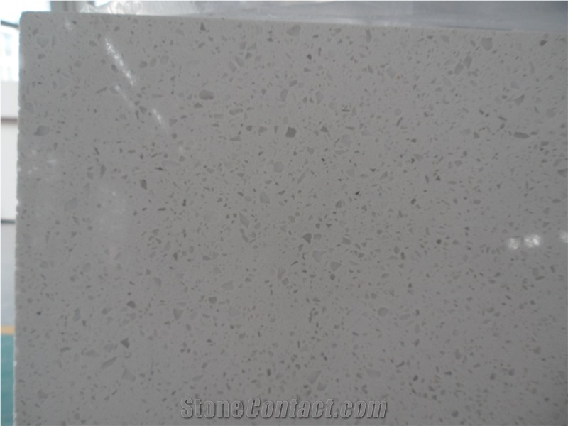 White Artificial Stone Semipermeable Sand Quartz Slab, High Quality Snow White Quartz Tile for Kitchen & Bathroom, Solid Surface Engineered Stone Wall Tiles & Floor Tiles