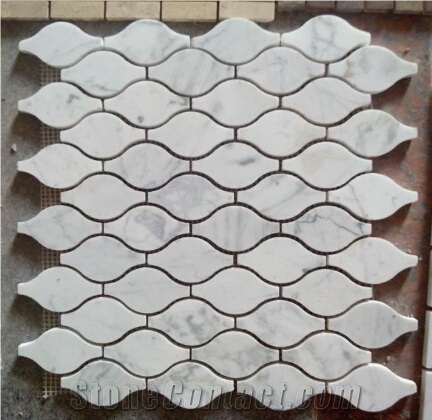 White Mabrle Stone Mosaic Tile, All Kinds Of Design Mosaic Stone, China Mosaic on Sales