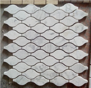 White Mabrle Stone Mosaic Tile, All Kinds Of Design Mosaic Stone, China Mosaic on Sales