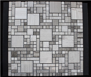 Wooden Grey Marble Mosaic/ Wall Mosaic /Glass Mosaic Metal Mosaic Pearl Shell Mosaic Polished Mosaic Split Face Mosaic Tumbled Mosaic Linear Strips Mosaic Basketweave/Floor Mosaic Terry Stone Mosaic