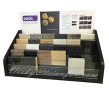Quartz Stone Timber Desktop Display Stand
