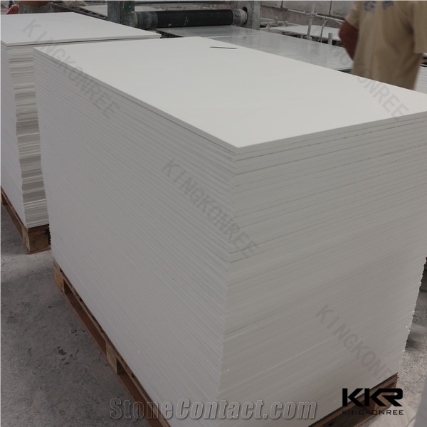 6mm 12mm Glacier White Corian Dupont Acrylic Stone Marble Solid