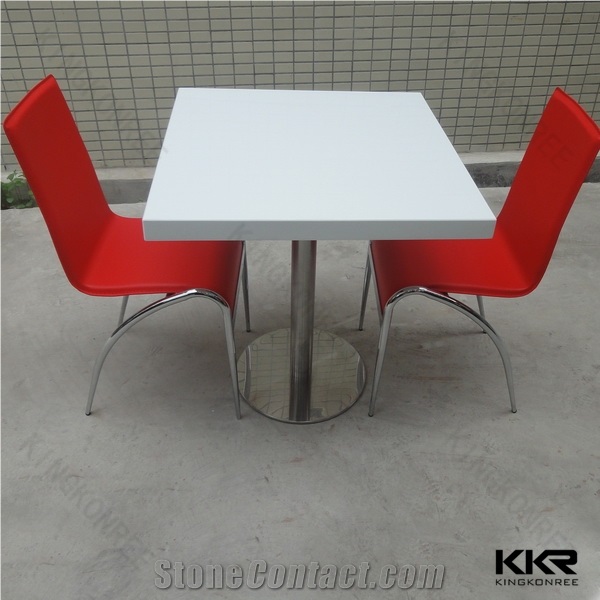 Corian Glacier White Solid Surface Table Top - Table Designs