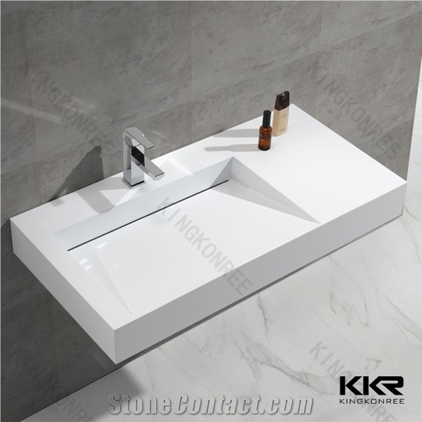 Factory Price Acrylic Solid Surface Corian Bathroom Wash Basin