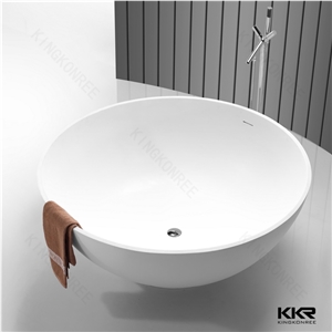 Home Use Luxury Cheap Freestanding Corian Solid Surface Resin Stone Quality Bathroom Bathtub