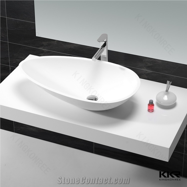 Hot Sale Above Counter Hand Wash Basin China Design Bathroom