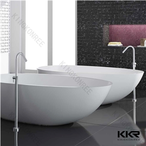 Indoor Furniture Modern Resin Stone White Bath Tubs Bathtub