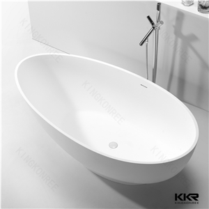 Kkr Solid Surface Bathtub Freestanding Oval Bathtub