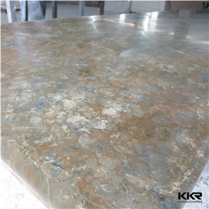 Marble Look Solid Surface Sheet, Engineered Stone Wall Panels, Acrylic Artificial Stone Material for Table Tops