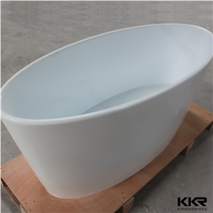 Modern Bathtub Small Stone Tub Artificial Stone Resin Oval Bath Tubs