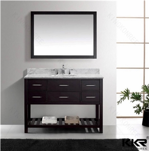 Newly Black Bathroom Cabinet Europe Design/Shelf For Bathroom Cabinet/Luxury Bathroom Cabinet With Cambria Quartz Countertop And Mirrors