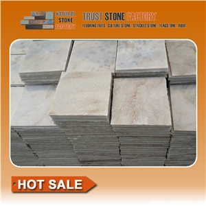 Grey Quartzite Flooring Tiles, Himalaya Quartzite Paving Tiles, White Quartzite Paver Tiles