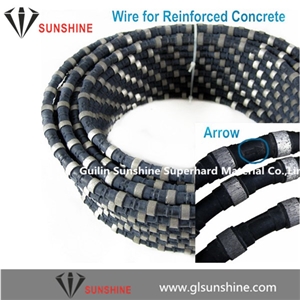 10.5mm High Efficiency Diamond Wire for Reinforced Concrete Wall Cutting