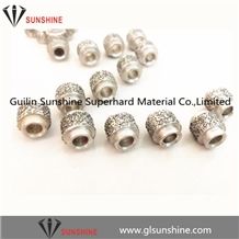 Electroplated Type Diamond Beads 11.0mm 10.5mm for Limestone Quarry
