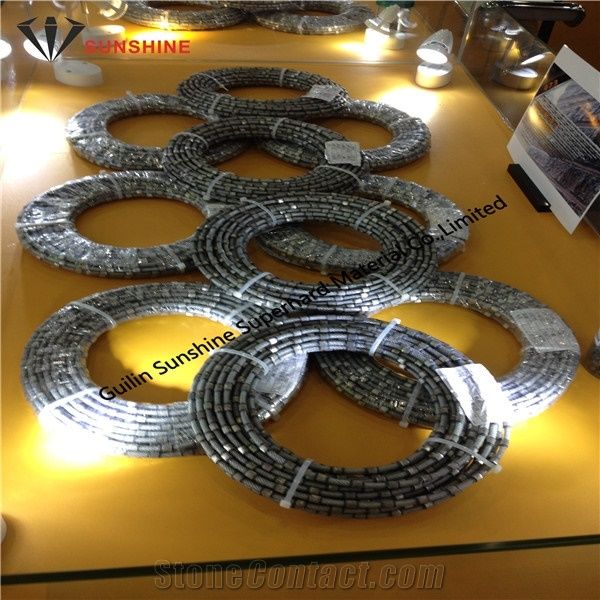 Endless Loop Diamond Wires 7.3mm for Multiwires Sawing Machine Cutting Granite Granite Slabs