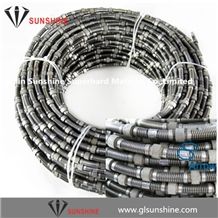 Fast Dry Cutting 10.5mm 11.0mm Diamond Sawing Wire for Limestone Quarry