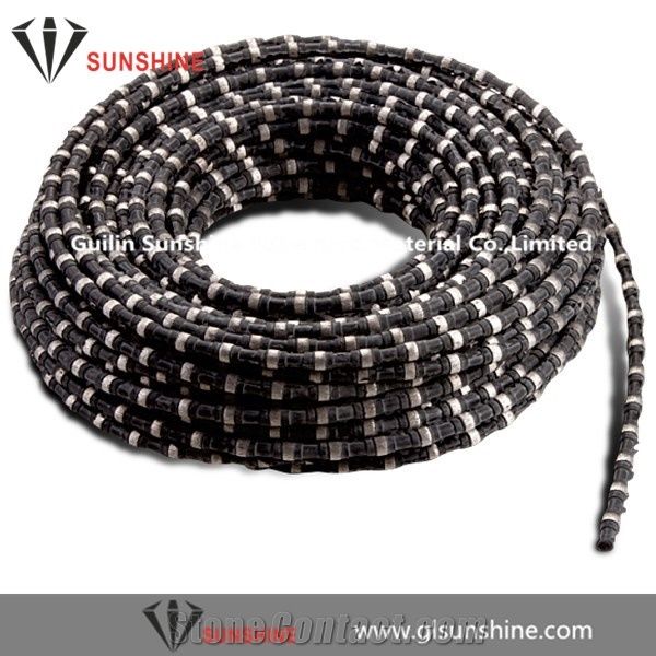 Rubber Diamond Wire 11.5mm 40beads for Granite Quarries