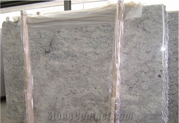 Branco Romano Granite Slabs, Brazil Grey Granite
