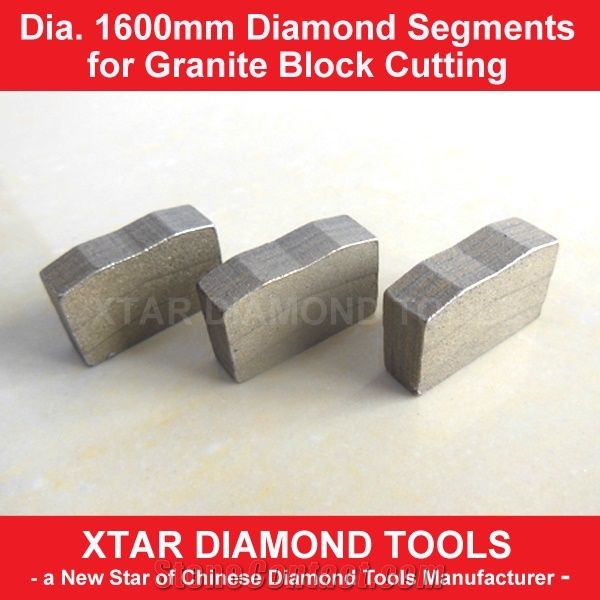 Dia.1600mm Granite Diamond Segments for Bridge Block Cutter