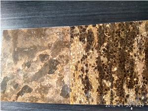 New Golden Beach Brown Coffe Marble Polished Slabs Tiles Cheap Prices