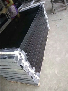Shanxi Black Hebei Black No.2 China Black Absolutely Black Granite Straight Rectangle Five Sides Polished Tombstones Cheap Prices